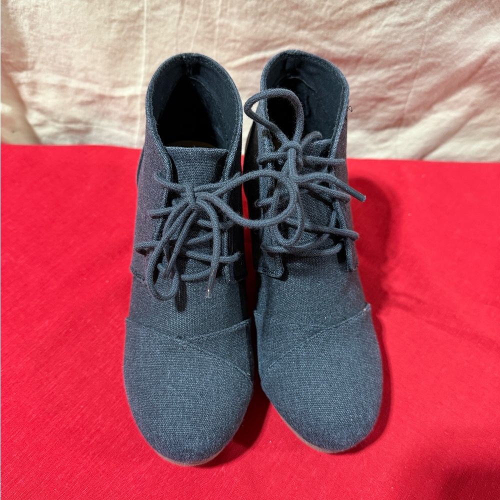 Maurice’s Dark Lace-Up Ankle Boots